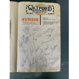 Watford Signed Football Scrapbook: Nearly all is W