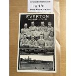 1906 Everton FA Cup Winners Football Postcard: Exc