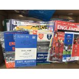 England Home + Away Football Programmes: Excellent