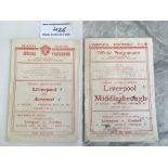 Liverpool 1940s Home Football Programmes: First po