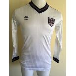 1985 Ray Wilkins Match Worn England Football Shirt