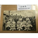 1905 Leyton Football Postcard: Excellent condition
