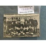 1908/09 Truro City Football Team Postcard: With 19