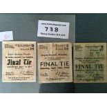 Pre War FA Cup Final Football Tickets: 1936 1937 a