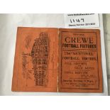 Crewe Alexandra 1902/03 Football Fixture List: Nic