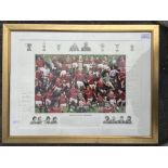 Manchester United Football Legends Signed Framed P