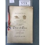 1930 Arsenal v Huddersfield FA Cup Final Signed Fo