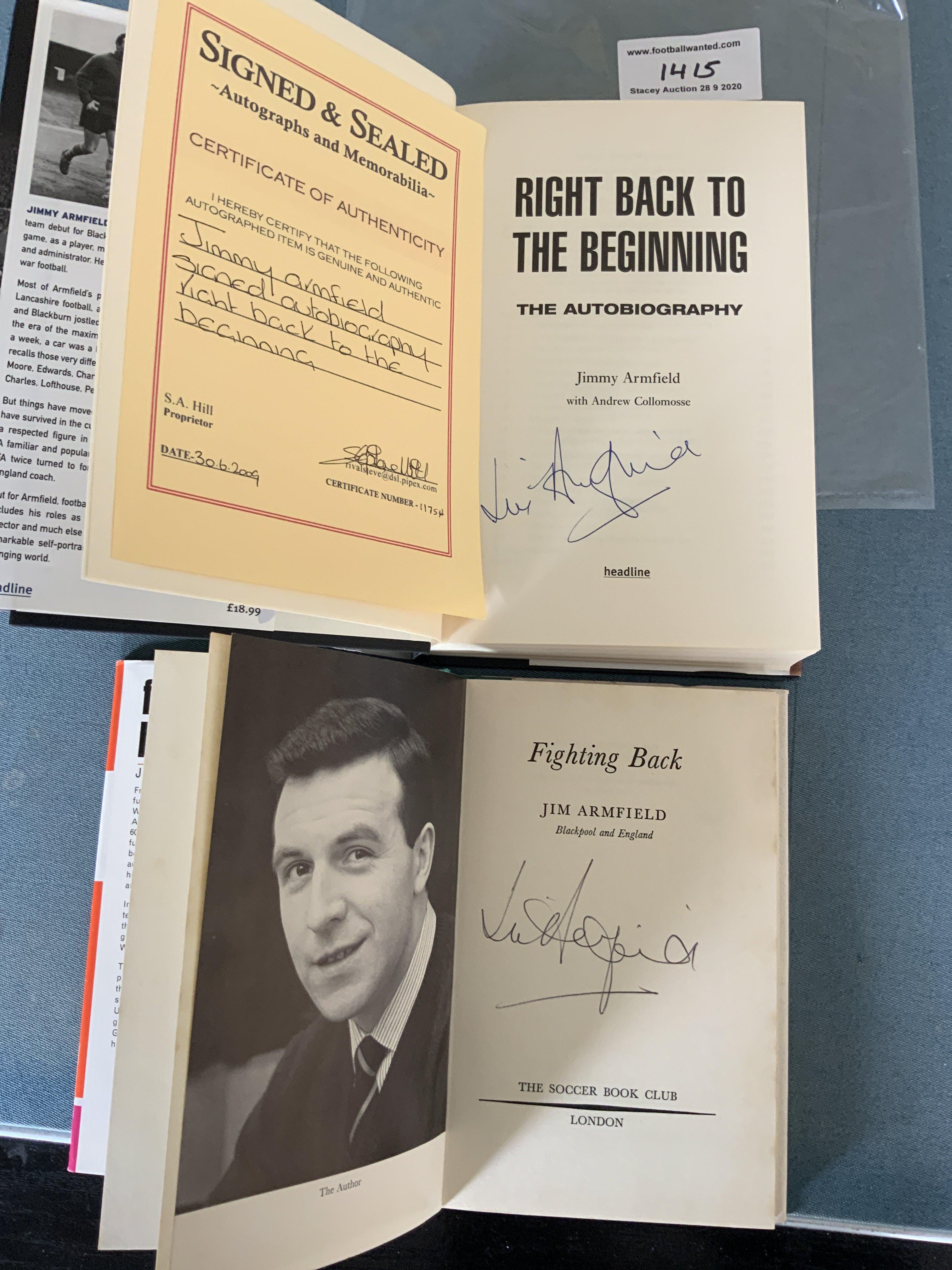 Jimmy Armfield Signed Football Books: Autobiograph - Image 2 of 2