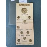 Liverpool 1914 FA Cup Final Team Autographs: Set o