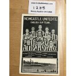 1906 Newcastle United FA Cup Final Football Postca