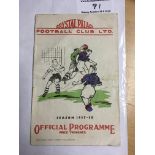 37/38 Crystal Palace Reserves v Southend United Fo