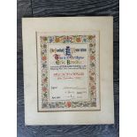 Eric Brook 1939 England v Wales Award: Mounted col