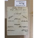 1913 Aston Villa FA Cup Winners Football Autograph