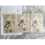 Chesterfield 1940s Home Football Programmes: 45/46