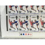 Sheets Of 1966 Football World Cup Winning Stamps: