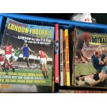 Football Magazine Collection: Large box containing
