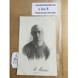 1921 Charlton Player Signed Football Postcard: Exc