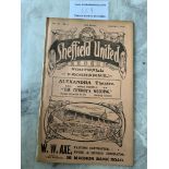 1913/14 Sheffield United v Preston North End Footb