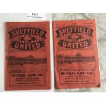 32/33 Sheffield United Home Football Programmes: F