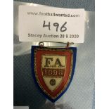 1898 FA Cup Final Embroidered Football Badge: FA C