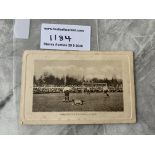1900 FA Cup Final Bury v Southampton Football Postcard: Underneath action photo of Bury player Jack
