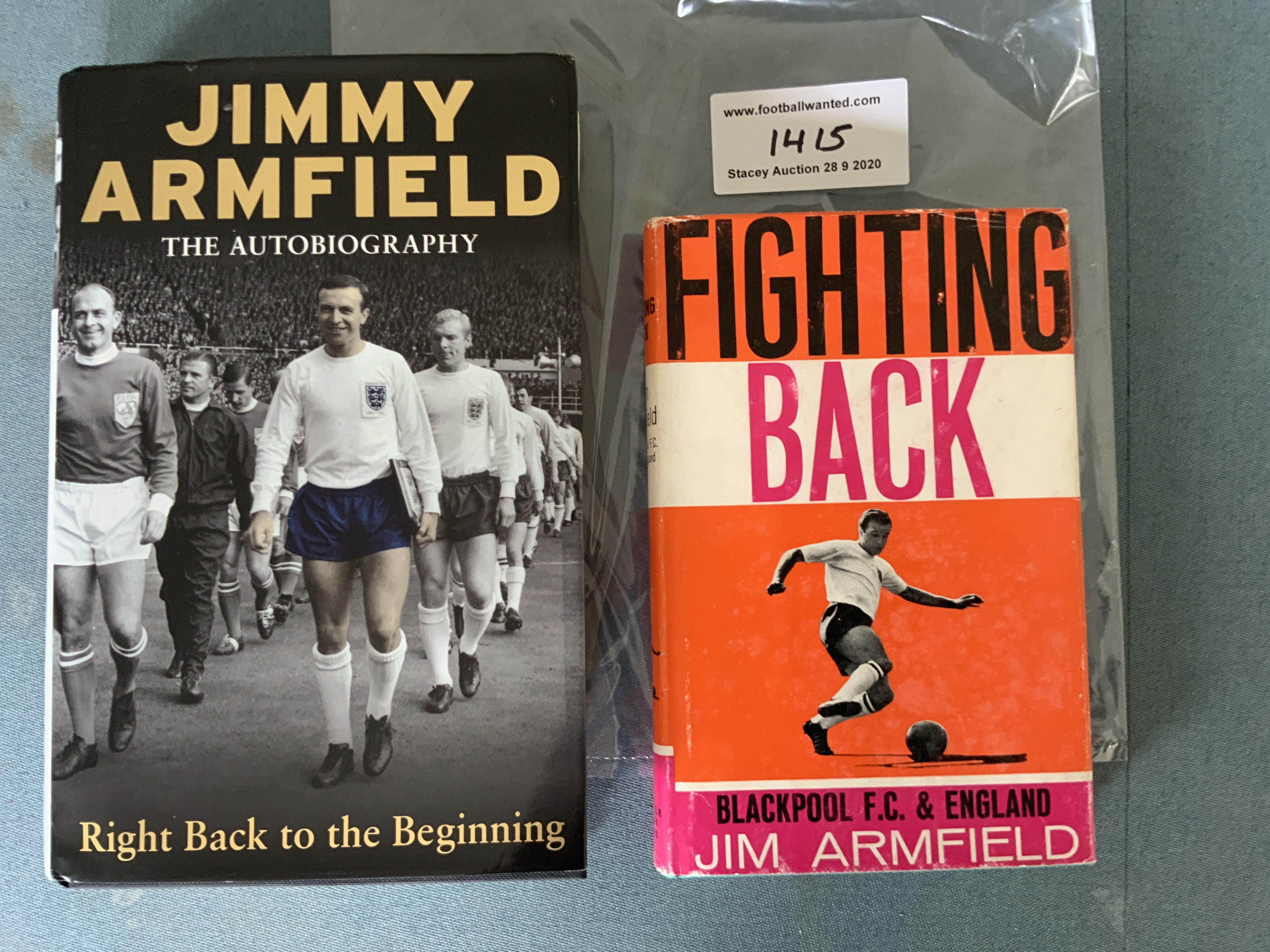 Jimmy Armfield Signed Football Books: Autobiograph
