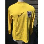 Gordon Banks 1966 England Signed Football Shirt: Y