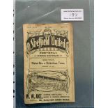 1913/14 Sheffield United v Bolton Wanderers Footba