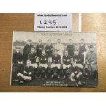 1910/11 Shelbourne Football Postcard: Excellent co