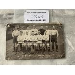 1923 Bolton Wanderers FA Cup Football Postcard: Th