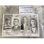 Fulham 1907 Football Postcard: With four players t