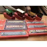 A collection of boxed Hornby/ Lima railway OO gaug