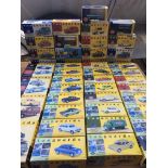 A collection of boxed Lledo Vanguards diecast vehi