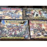 Games workshop and Warhammer sets, boxed