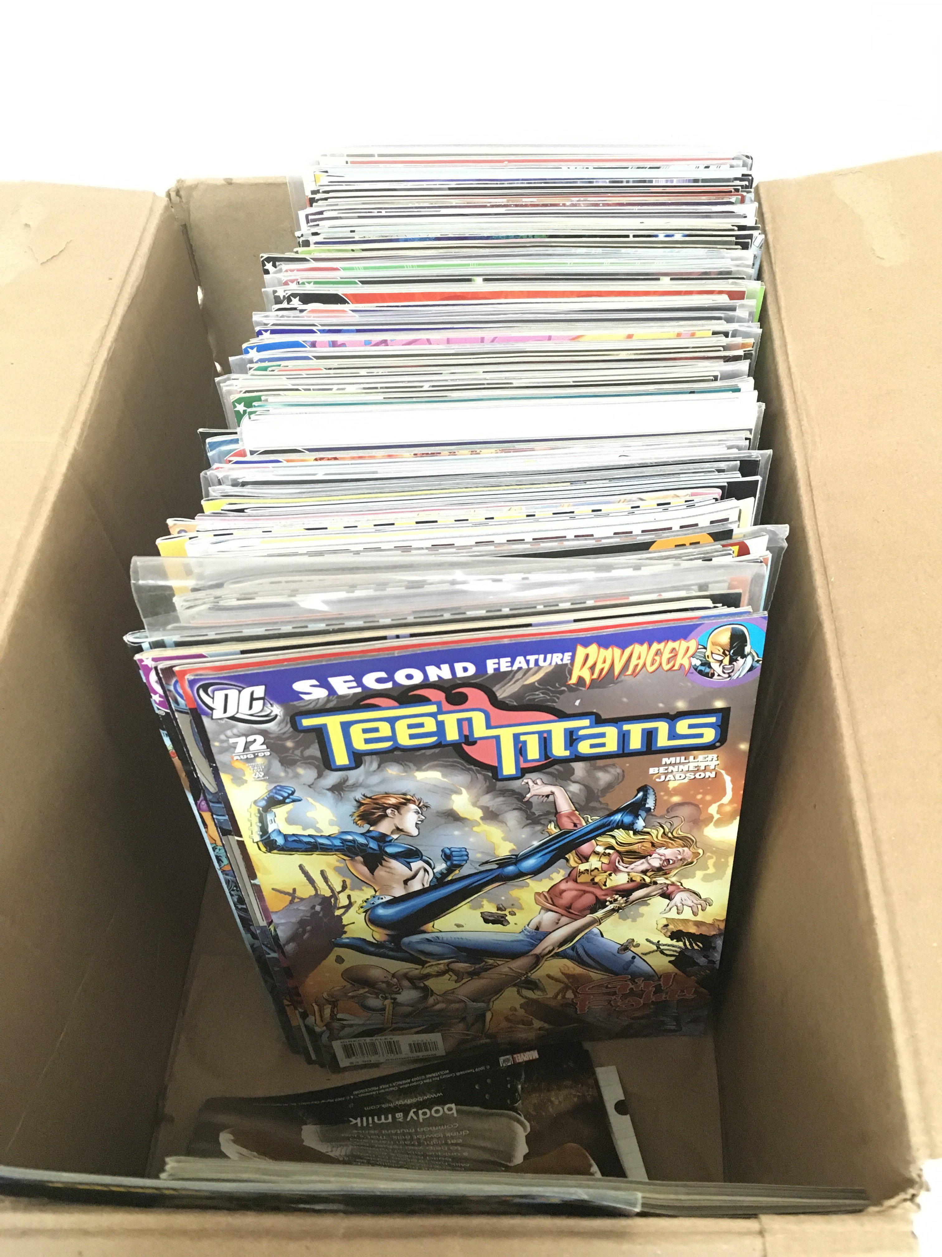 A collection of various comic, approximately 150 in total