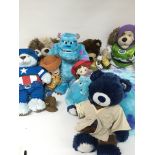 A collection of soft toys from various films etc.