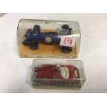 A poli toys FX1 Tyrell Ford F-1 car plus a Dinky M