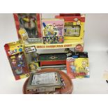 A collection of Simpsons toys etc.