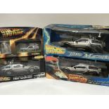 4 Back to the future cars all boxed.