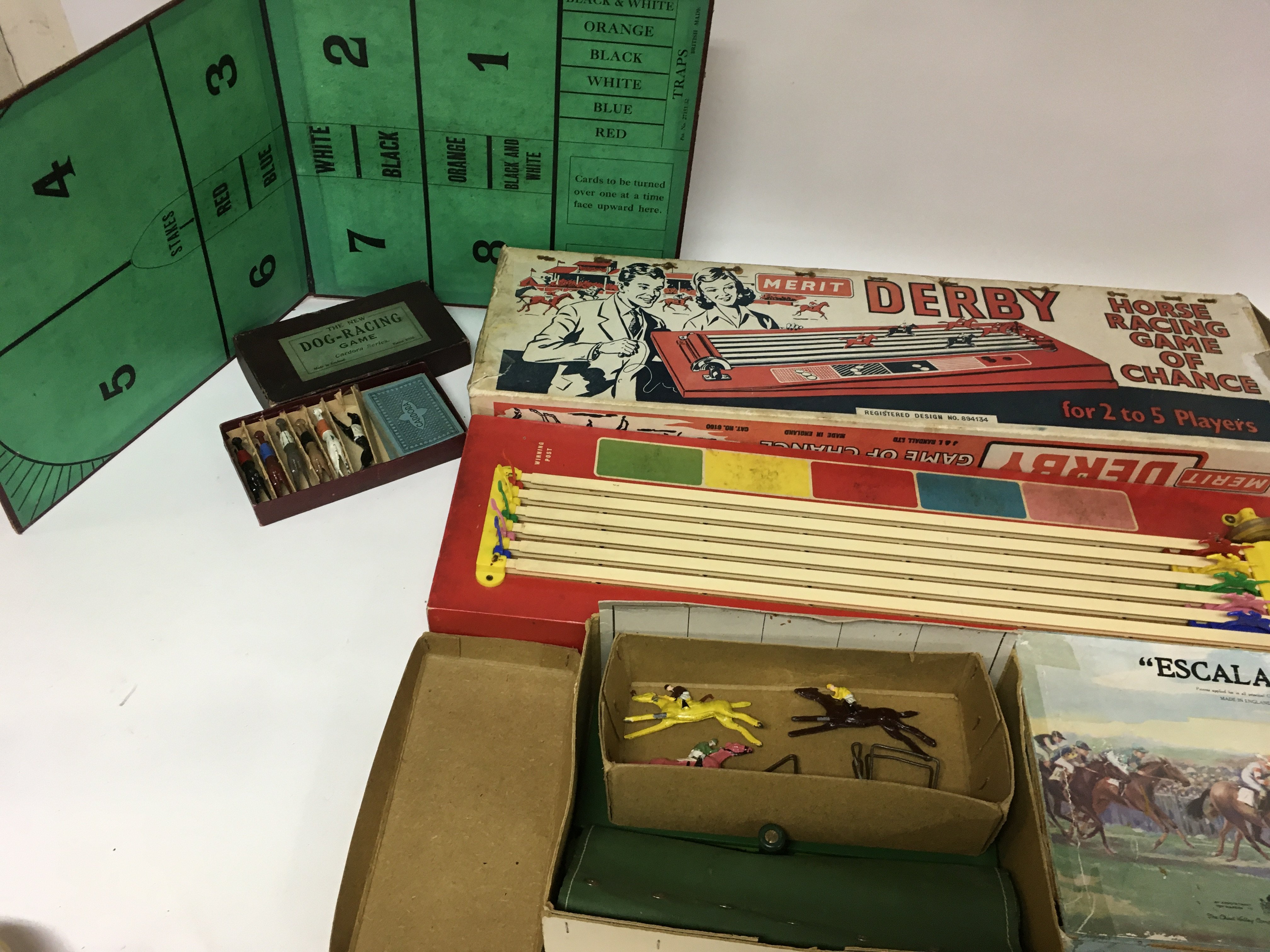 A collection of Vintage racing games Including Mer