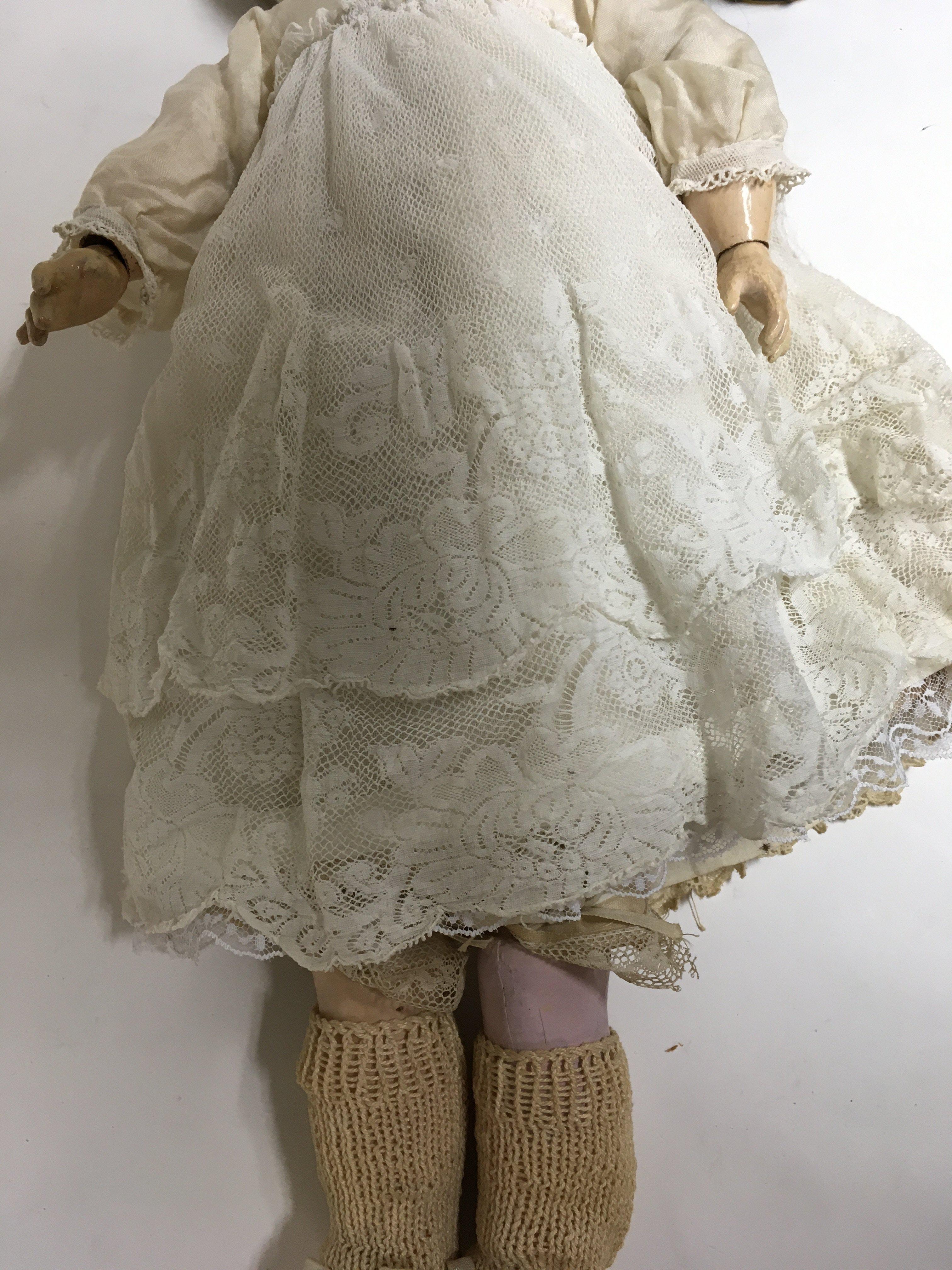 A M German doll marked 370 in Edwardian style dres - Image 5 of 6