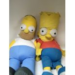 A Large Homer and Bart Simpson’s soft toys.