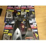 StarTrek space talk series figures(4) plus one oth