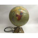 A large Globe on stand- some surface damage