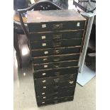 2 vintage 1940s file cabinets.