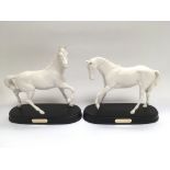 Two Royal Doulton horse figures raised on bases comprising 'Spirit Of The Wind' and 'Spirit Of