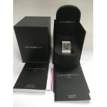 A boxed gents Emporio Armani watch with associated