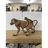 Large country artists baboon and child