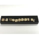 A boxed Rachel Galley designer bracelet.