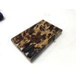 A 1920s Tortoiseshell visiting card case